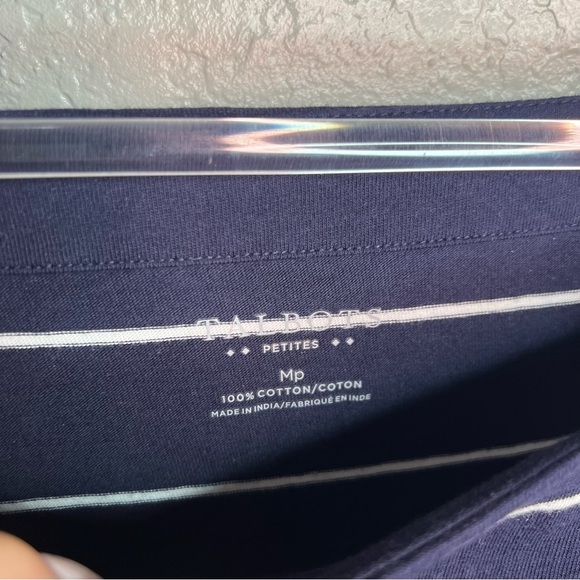 Talbots Striped 3 Quarter Inch Top - Picture 7 of 8